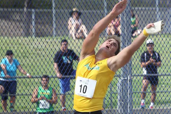 Matthew Denny in action at the 2013 Australian Youth Olympic Festival (David Tarbotton)