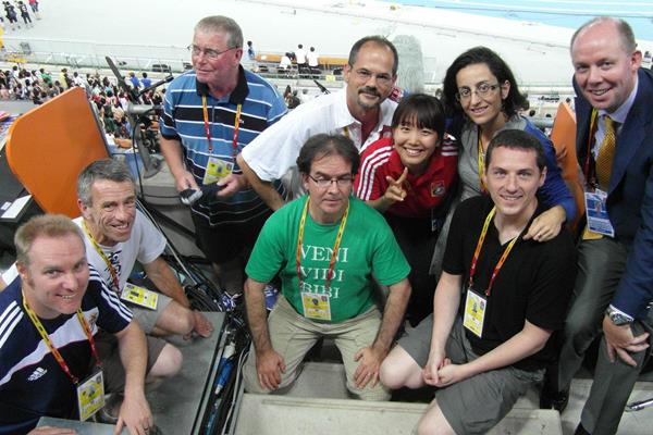 The IAAF Editorial Team in Daegu (IAAF )