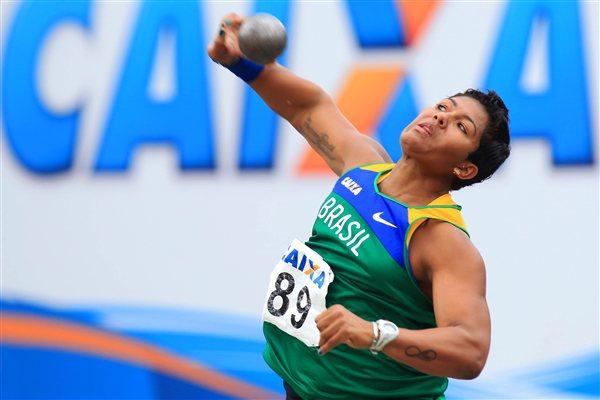 Geisa Arcanjo at the 2012 South American U23 Champs (Wagner Carmo/CBAt)