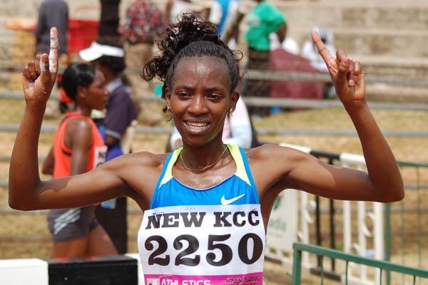 Kenyan Olympic trials 10,000m winner Lucy Kabuu (Ricky Simms)
