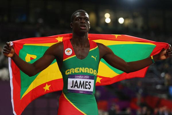 Kirani James of Grenada won the gold medal in the Men's 400m final on Day 10 of the London 2012 Olympic Games at the Olympic Stadium on August 6, 2012 (Getty Images)