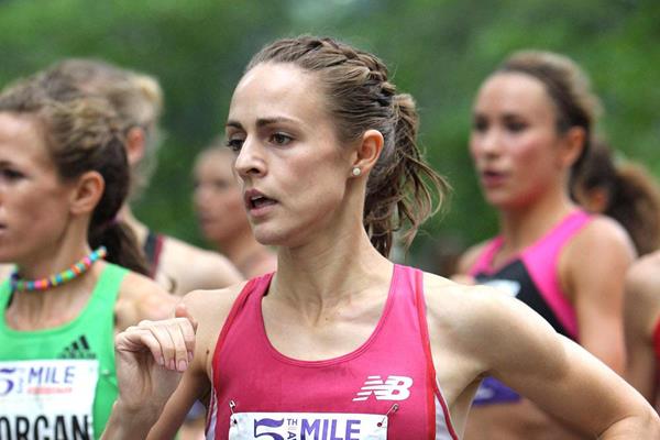 Jenny Simpson en route victory in the Fifth Avenue Mile (Photorun.net)