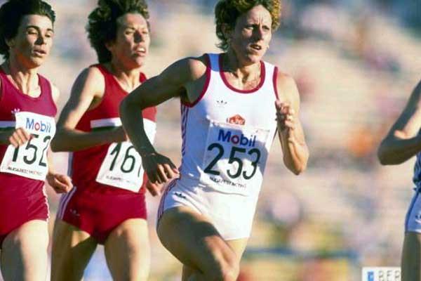 Jarmila Kratochvilova in action in 1987 (Getty Images)