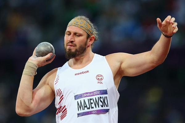 Tomasz Majewski of Poland competes in the Men's Shot Put Final on Day 7 of the London 2012 Olympic Games at Olympic Stadium on August 3, 2012 (Getty Images)