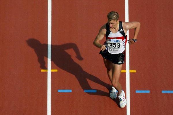 Andreas Erm of Germany wins bronze in the 50km walk (Getty Images)