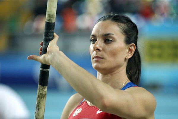 Elena Isinbaeva of Russia is ready to compete in the Women’s Pole Vault Final during day three - WIC Istanbulo (Getty Images)