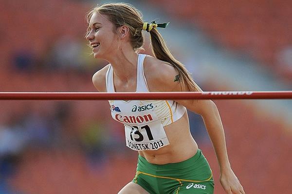 Eleanor Patterson in the girls High Jump at the IAAF World Youth Championships 2013 (Getty Images)