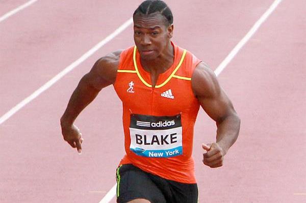 Yohan Blake on his way to victory at the 2012 IAAF Diamond League meeting in New York (Victah Sailer)