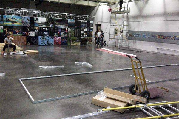 Day 1 - Exhibition build begins, Monday 8 October (Chris Turner / IAAF)