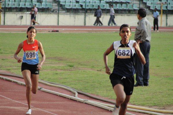 Suriya Loganathan pips Asian Games champion Preeja Sreedharan in the 10,000m at the Indian Open Nationals (Anu Kumar)