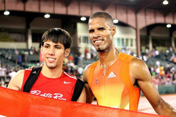 Puerto Rican junior Wesley Vazquez and Javier Culson of Puerto Rico at the 2012 Ponce GP (Fernando Neris)