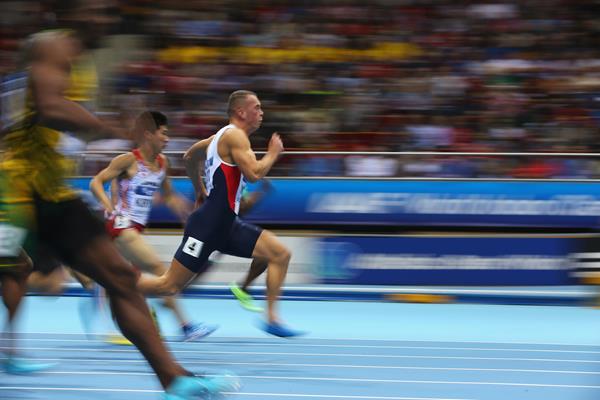 Richard Kilty leading ()