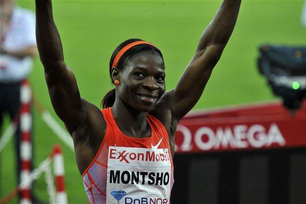 Amantle Montsho after her comfortable 50.10 victory in Oslo (Hasse Sjögren)