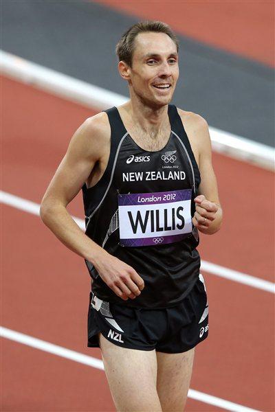 Nicholas Willis of New Zealand smiles after competing in the Men's 1500m Round 1 Heats on Day 7 of the London 2012 Olympic Games at Olympic Stadium on August 3, 2012 (Getty Images)