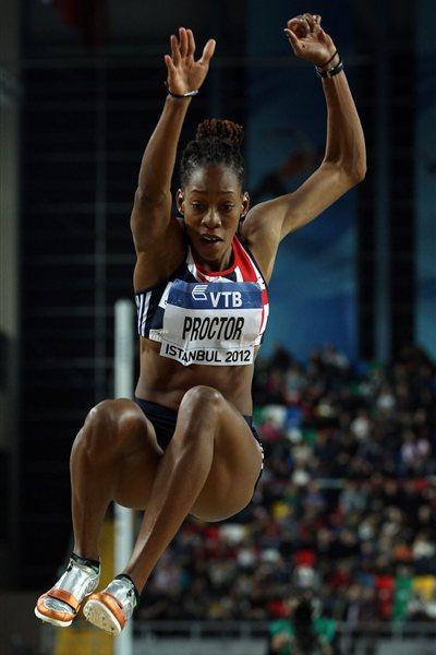Shara Proctor of Great Britain competes in the Women’s Long Jump Final during day three - WIC Istanbul (Getty Images)