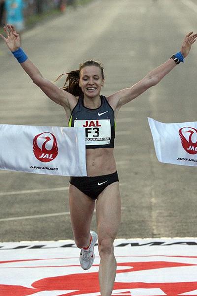 Valentina Galimova wins the Honolulu Marathon (Organisers)