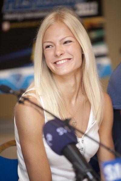 Darya Klishina on the eve of her Monaco debut (Phillipe Fitte)