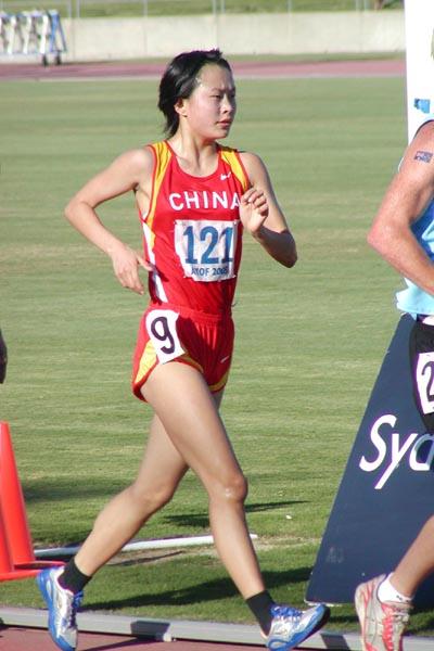 Chai Xue of China wins the 5000m Walk in Sydney (David Tarbottom)