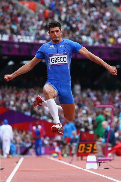 Daniele Greco of Italy in action in the Men's Triple Jump Qualification on Day 11 of the London 2012 Olympic Games at Olympic Stadium on August 7, 2012 (Getty Images )