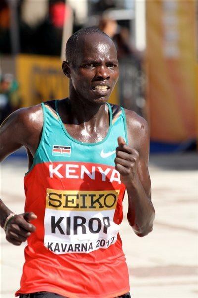 Gilbert Masai in Kavarna 2012, IAAF World Half Marathon (Bob Ramsak/IAAF)