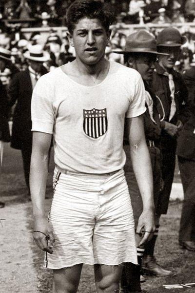 First official World recordholder for the men's 100m: Donald Lippincott at the 1912 Olympic Games in Stockholm (Getty Images)