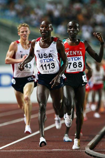 Bernard Lagat of the US wins his second gold of the champs in the 5000m (Getty Images)