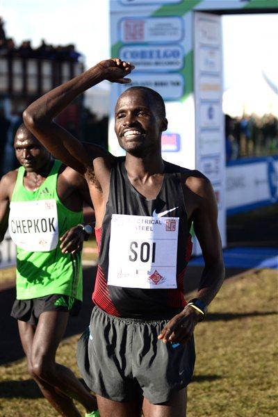 Edwin Soi after his narrow Campaccio XC triumph (Giancarlo Colombo/FIDAL)