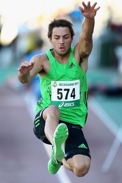 Mitchell Watt improves to 8.44m in Melbourne (Getty Images)