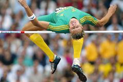 Jacques Freitag wins the men's High jump world title (Getty Images)
