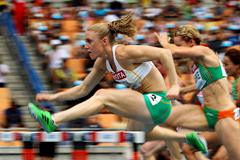 Sally Pearson posts the fastest time in the 100m Hurdles heats (Getty Images)