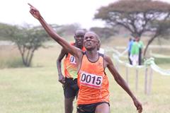 David Kogei wins at the Kenya's 2013 Administrative Police Cross Country Championships  (Stafford Ondego - The Standard)