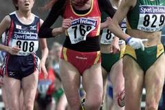 Spain's Maria Larraga in action in Dublin (© Allsport)