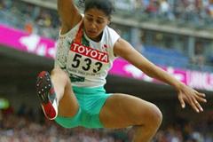 Anju Bobby George of India wins bronze in the long jump (Getty Images)