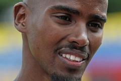 Mo Farah on the eve of the London Grand Prix (Mark Shearman)