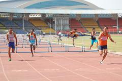 Aneesh Joshi wins the 110m Hurdles at Indian Junior Federation Cup (Ram. Murali Krishnan)