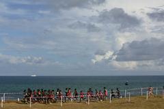 The start of the women's junior race at the IAAF World Cross Country Championships in Mombasa, Kenya on March 24, 2007 in Mombasa, Kenya. (Getty Images)