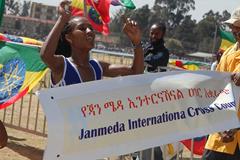 Gelete Burka wins at the 25th Jan Meda International Cross Country (Markneh Lorisso)