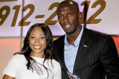 Allyson Felix and Usain Bolt in Barcelona  (Giancarlo Colombo)