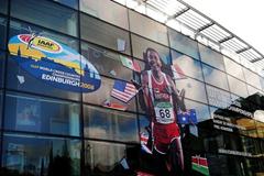 Huge poster of Tadese in Edinburgh (LOC)