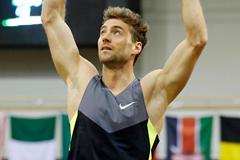 Bjorn Otto celebrates his victory in Dusseldorf (Gladys Chai)