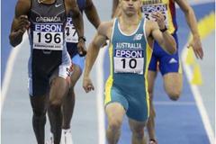 Daniel Batman (AUS) winning his 400m heat (Getty Images)
