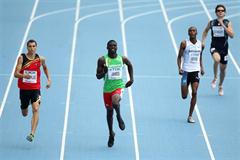 Kirani James of Grenada in action in the opening round of the men's 400m (Getty Images)
