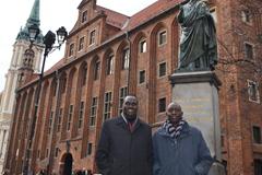 Paul Tergat and assistant Simon Chebon (Organisers)