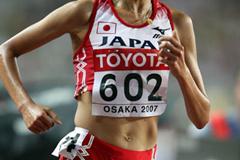 Kayoko Fukushi of Japan in action in the 5000m (Getty Images)