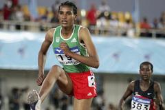 Mekdes Bekele at the 2006 World Junior Championships (Getty Images)