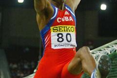 Ivan Pedroso of Cuba in action in the men's Long Jump qualification (Getty Images)
