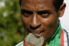 Kenenisa Bekele tasting perhaps his most unexpected gold (Getty Images)