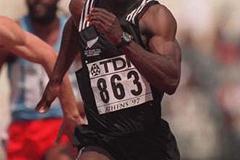 Augustine N'Ketia of New Zealand in 100m heats (IAAF.org)