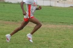 Alemu Bekele cruising to victory in the men's junior race at the Asian Cross Country Championships (Elshadai Negash)