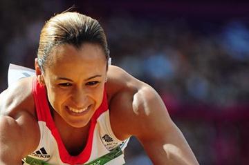 Jessica Ennis of Great Britain competes in the Women's Heptathlon Long Jump on Day 8 of the London 2012 Olympic Games at Olympic Stadium on August 4, 2012 (Getty Images)